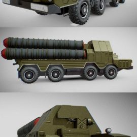 Anti-aircraft missile system C-300 “Favorite” 3D Model Free Download