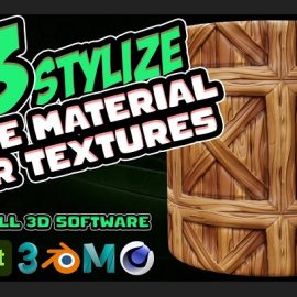 Artstation 63 Stylized Base Material +PBR Texture / Substance 3D painter and all 3d software Free Download