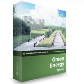 CGAxis- Green Energy 3D Models Collection – Volume 119 Free Download