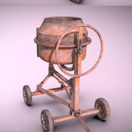 Concrete Mixer 3D Model Free Download