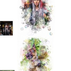 CreativeMarket Artistic Paint Effect Photoshop Action 8455109 Free Download