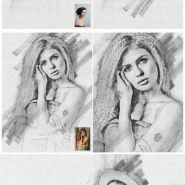 CreativeMarket Sketchy | Pencil Sketch PS Action 7557675 Free Download