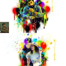 CreativeMarket Spray Paint Drip Photoshop Action 7802947 Free Download