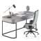 Gray and Black Writing Desk Office Set 180 Free Download