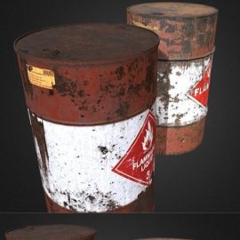 Half-Life 2 Remake. Explosive Oil Drum (New) 3D Model Free Download