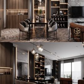 Living Room Kitchen Interior By Tran Trung Free Download