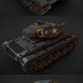 M24 Chaffee 3D Model Free Download