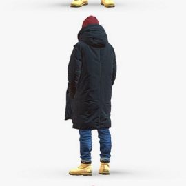 Man in winter clothes 0118 3D Model Free Download