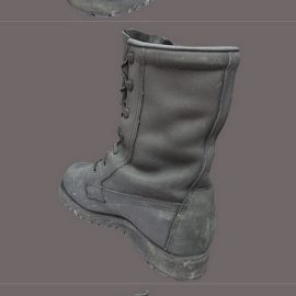 Military boot low poly 3D Model Free Download