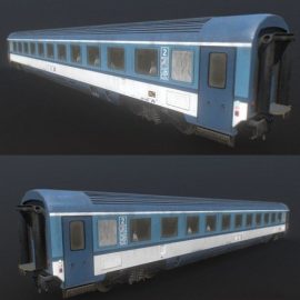 Passenger carriage (train) 3D Model Free Download