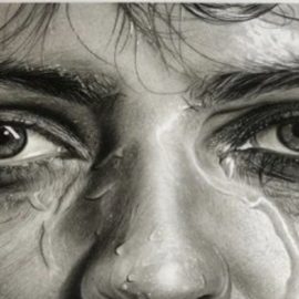 Realistic Pencil Drawing: How To Drawing A Wet Portrait