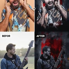 Rock City Poster Effect Photoshop Action Free Download