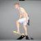 Shirtless man riding on a skateboard 3D Model Free Download