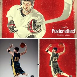 Sport Poster Effect Photoshop Action Free Download