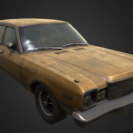 1977 Plymouth Volaire Sedan 3D Model Free Download