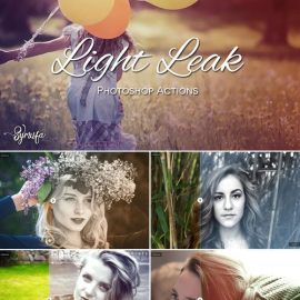 25 Premium Amazing Light Leaks Actions for Photoshop Free Download