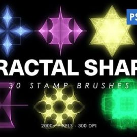 30 Fractal Shape Stamp Brushes QZRD475 Free Download