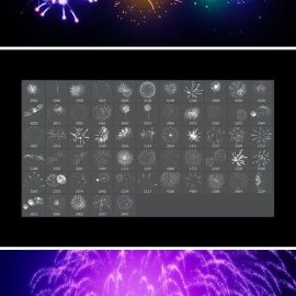 60 Firework Stamp Brushes HMEXCWK Free Download