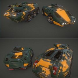 APC and Scout Car 3D Model Free Download