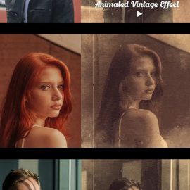 Animated Old Vintage Effects for Photoshop Free Download