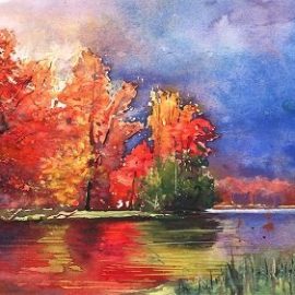 Autumn Landscape in Watercolor: Paint Step-by-Step Exploring Essential Color & Texture Techniques