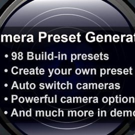 [Blender] Camera Preset Generator 1.1.0 Free Download