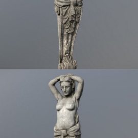 Caryatid (woman) 3D Model Free Download