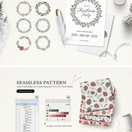 Christmas Foliage Graphic Pack Free Download