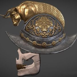 Conqueror helmet PBR Free Download