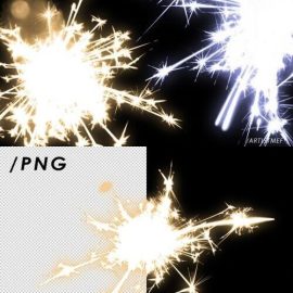 CreativeMarket – Real Sparkler Overlays 8034968 Free Download