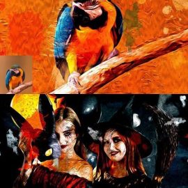 CreativeMarket Van Gogh Painting Photoshop Action 10287707 Free Download