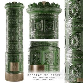 Decorative XIX. century tiled stove Free Download