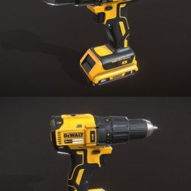 Dewalt Drill 3D Model Free Download