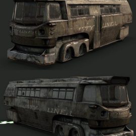 Fallout 3 Intro Bus 3D Model Free Download