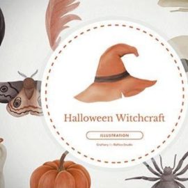 Halloween Witchcraft Hand-drawn Illustration Pack Free Download