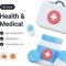 Health & Doctor Medicine 3D Illustration Free Download