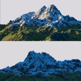 Hero mountain 3D Model Free Download