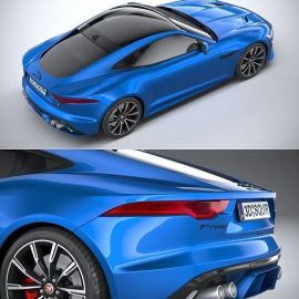 Jaguar F-Type R Coupe 2021 3D model Free Download