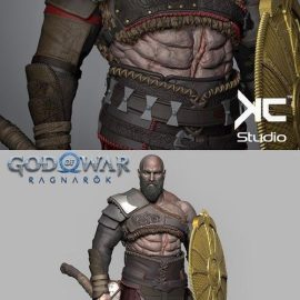 Kratos God Of War Ragnarok fanart 3D Print Free Download