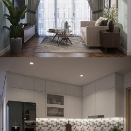 Living Room Kitchen Interior By Chou Nguyen Free Download