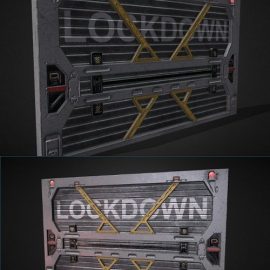 Lockdown Heavy Duty Door 3D Model Free Download