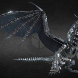 Mecha-white Fatalis 3D Model Free Download