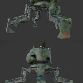 Military Walker 3D Model Free Download