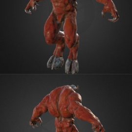 Minotaur Retopo w/ Textures 3D Model Free Download