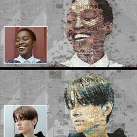 NewsPaper Art Photo Effect for Photoshop Free Download