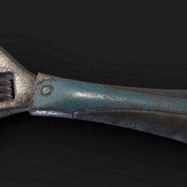 Old Wrench 3D Model Free Download