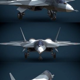 PAK FA Su-57 (T-50) 3D Model Free Download