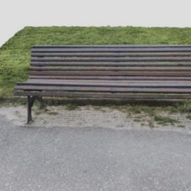 Park bench scan 3D Model Free Download