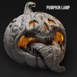 Pumpkin Lamp 3D Print Model Free Download