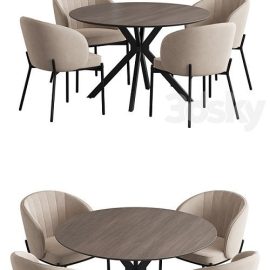 Ralf table Cruz chair Free Download